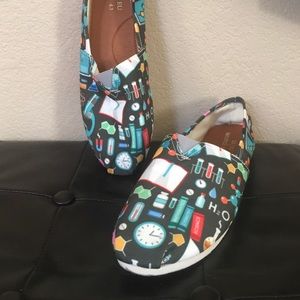 Science Geek Slip On Shoes